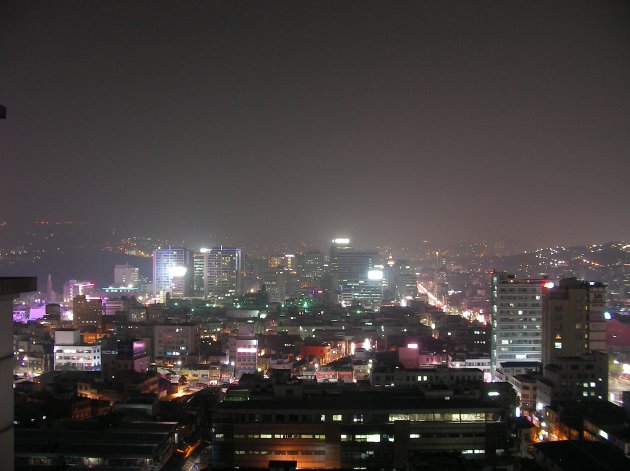 屋上から見える夜景